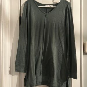 Denim & Co. Tunic-Length Sweatshirt